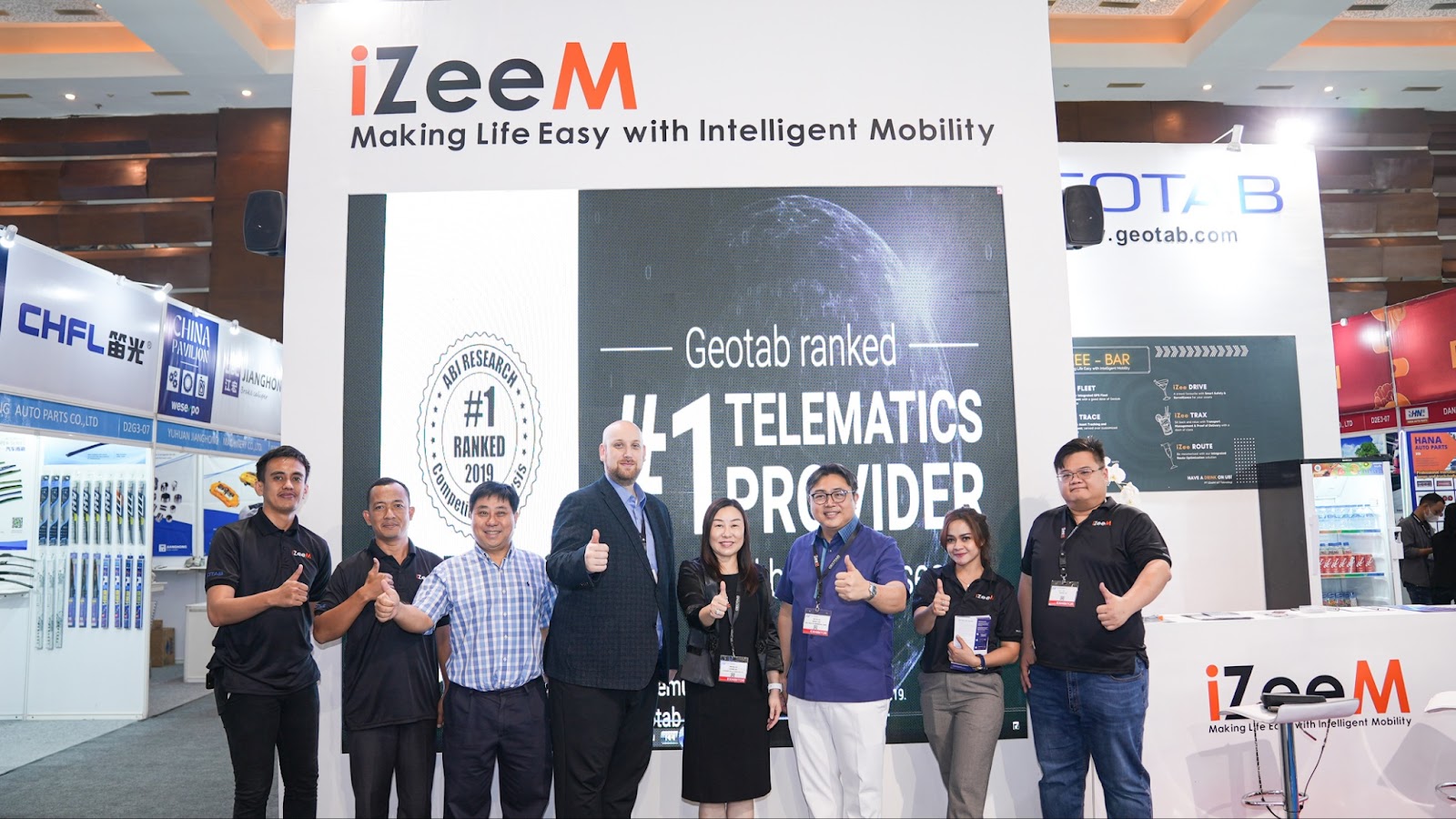 Geotab’s APAC team at the IIBT event.