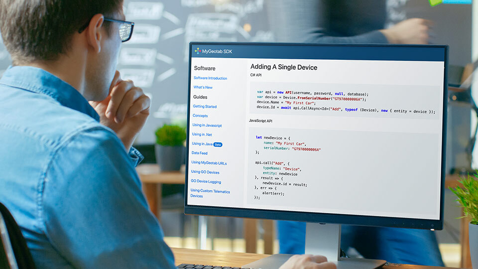 Man looking at a computer screen 