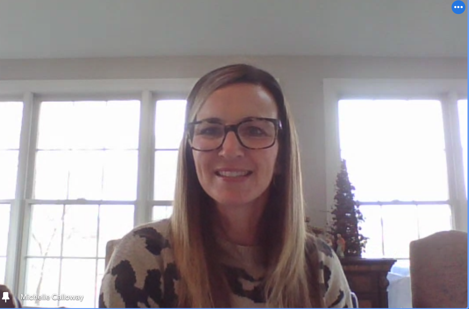 A screenshot of Michelle Calloway from the conference