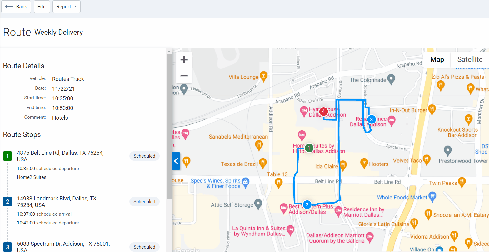Redesigned Route Edit page (Feature Preview)