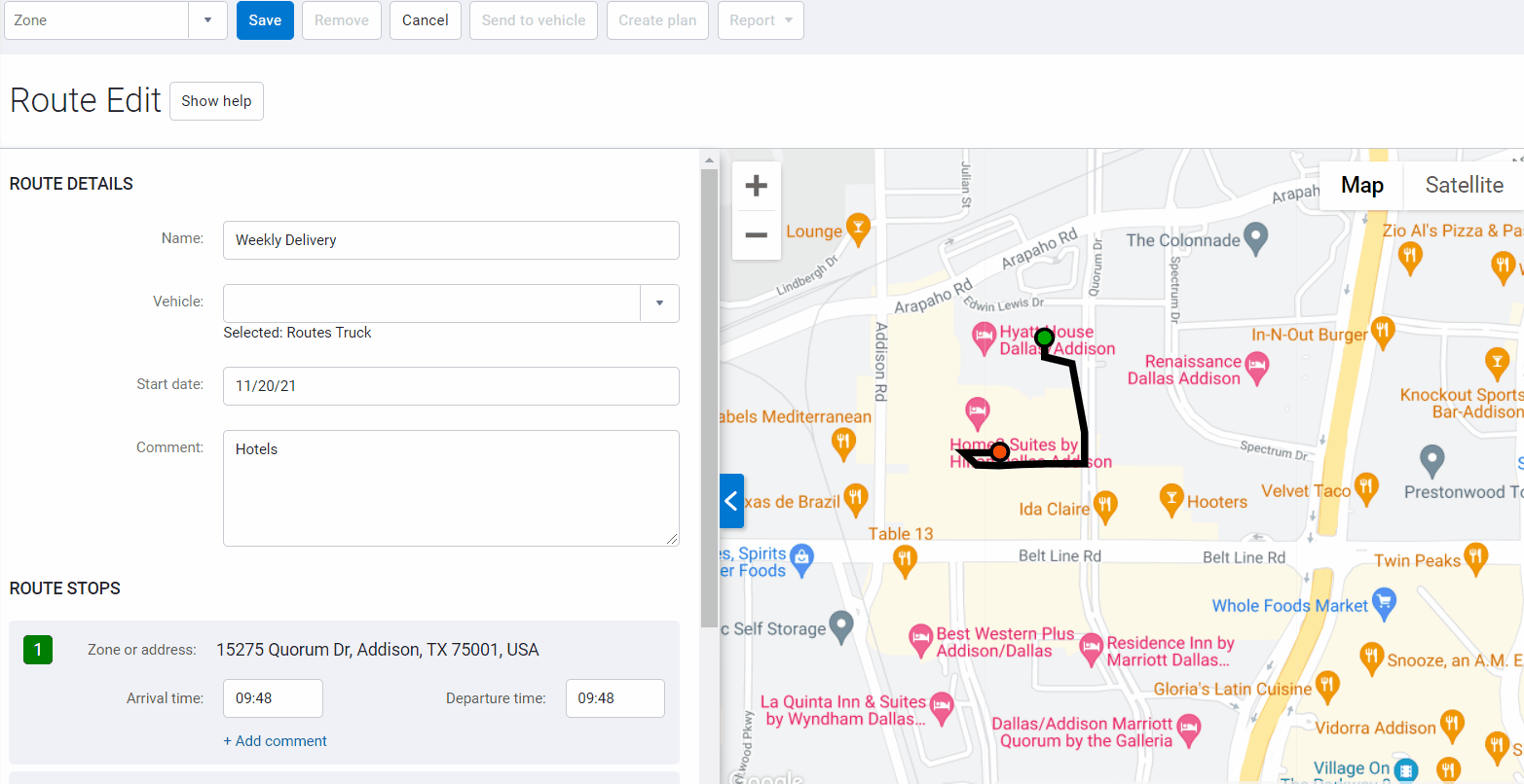 Redesigned Route Edit page (Feature Preview)
