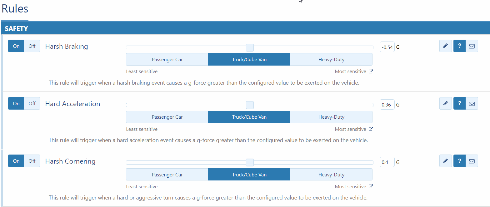 Rules menu screenshot