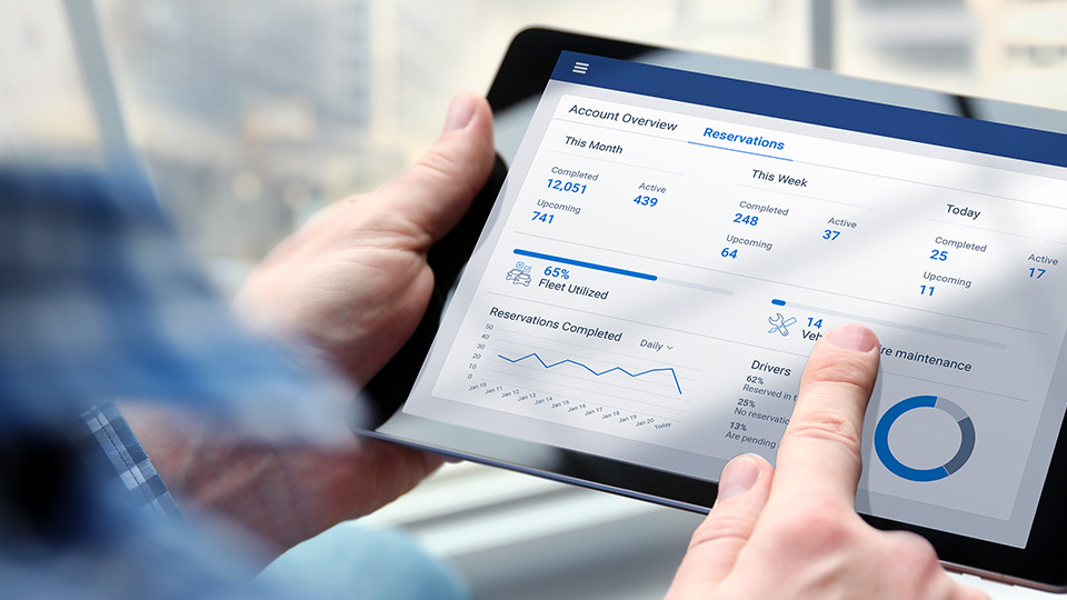 Persona con una tablet