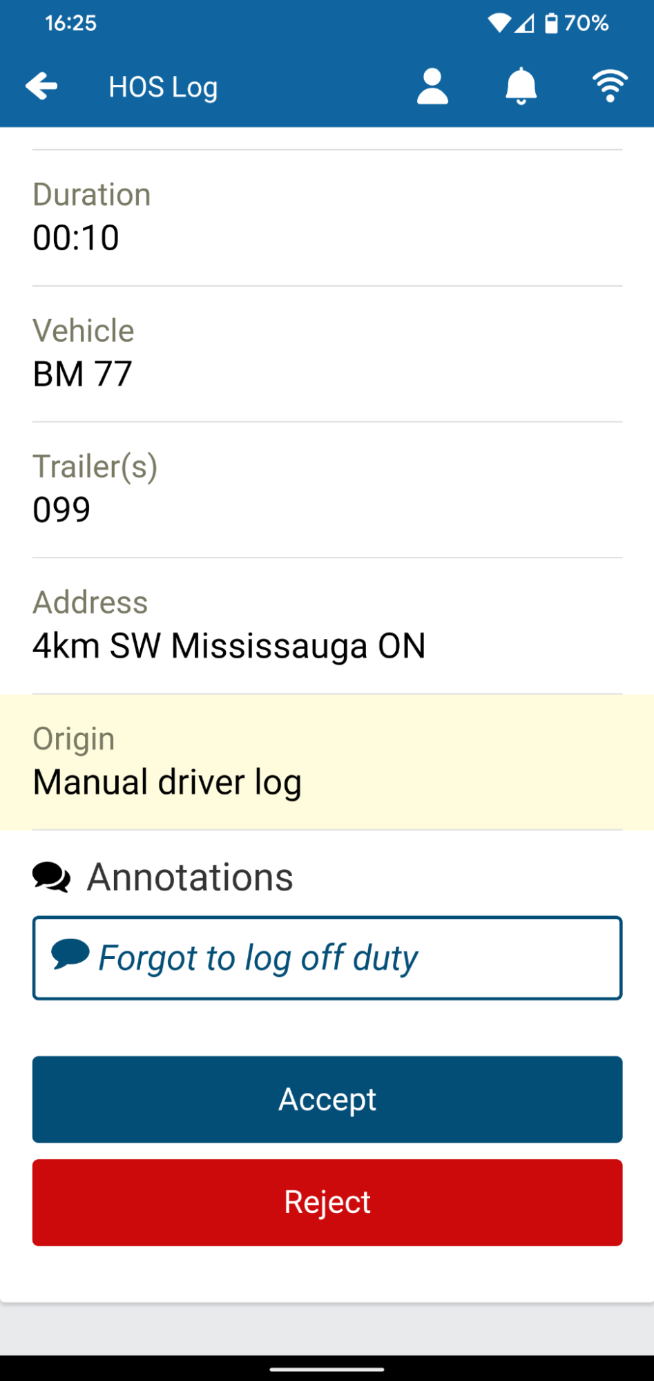 Driver acceptance and re-verification