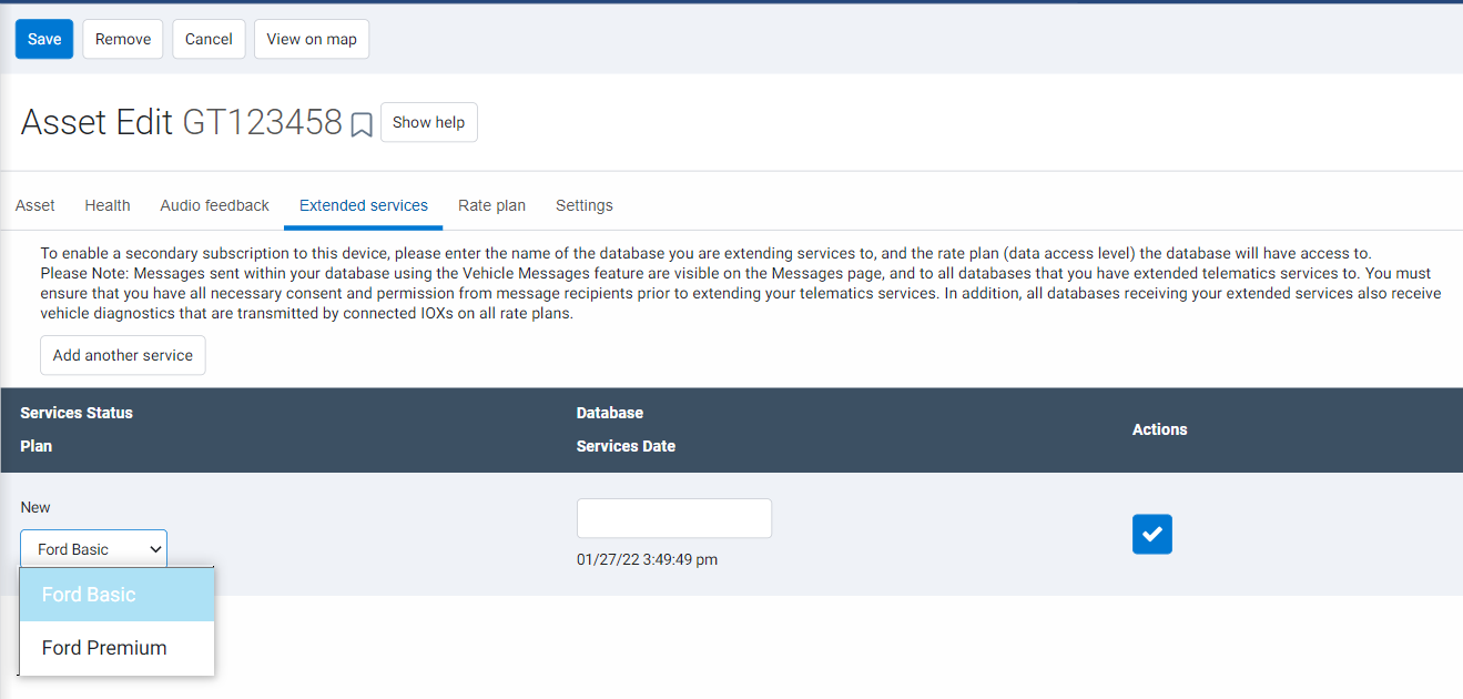 A screenshot of asset edit