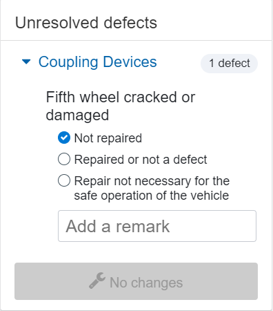A screenshot of user without the repair clearence