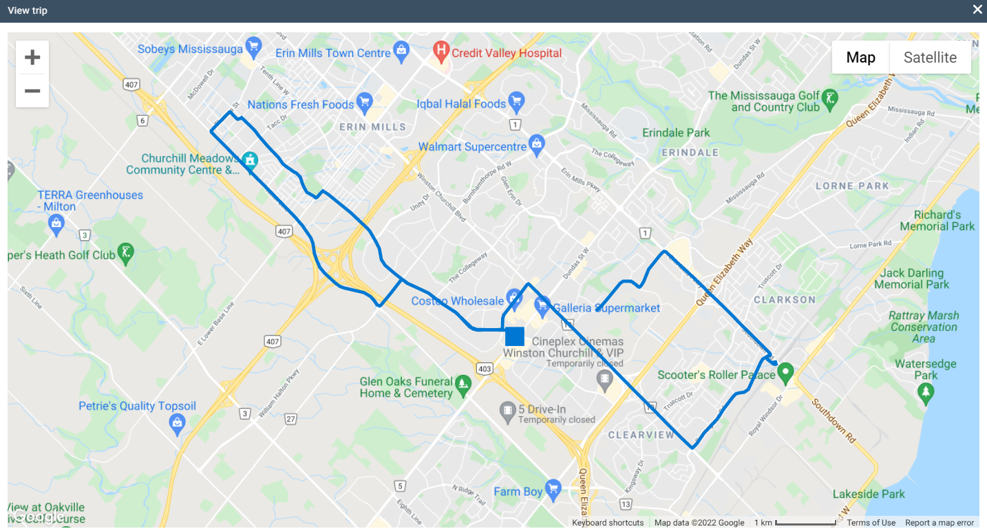 A screenshot of a map. 