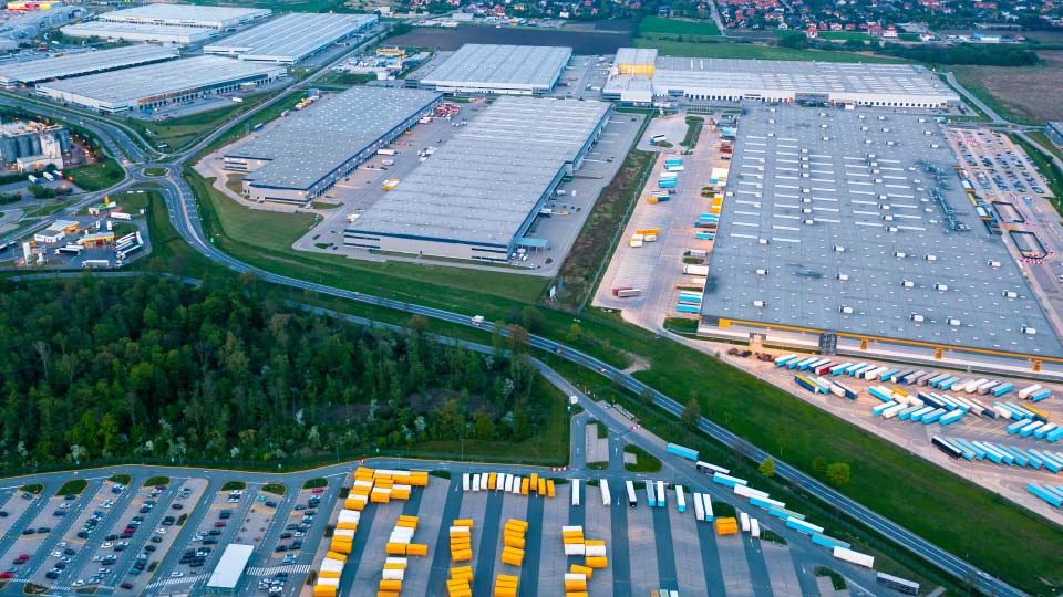 fleet in parking lot