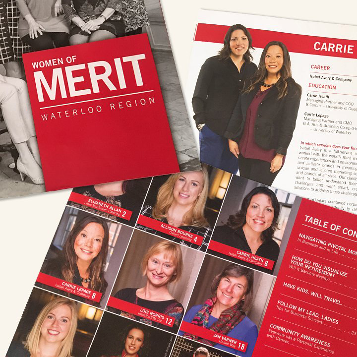 A publication of women leaders featuring Carrie Lepage.