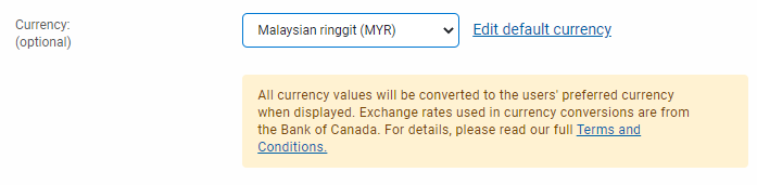 Maintenance Records page - Malaysia ringgit (MYR)
