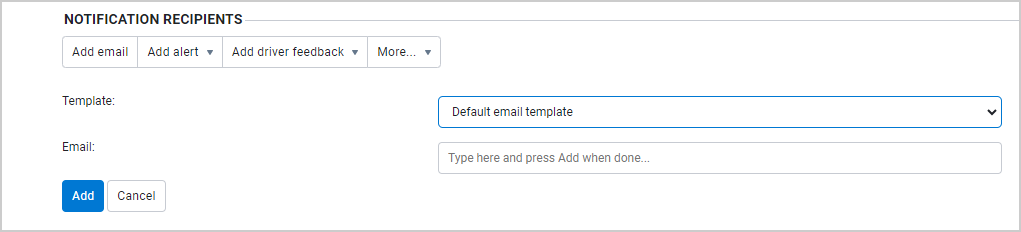 Notification Recipients