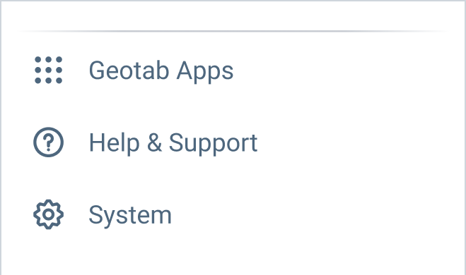 Consolidated configurations in new menu