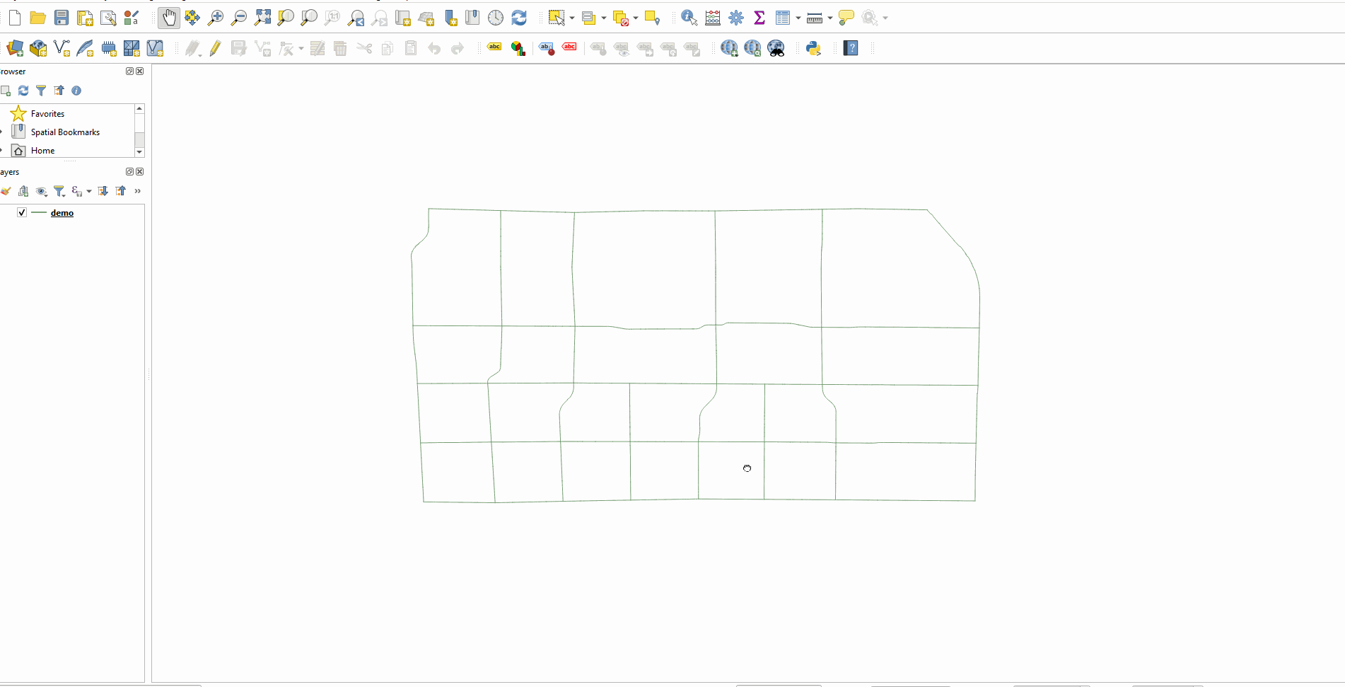 An example of an accurate attribute table: