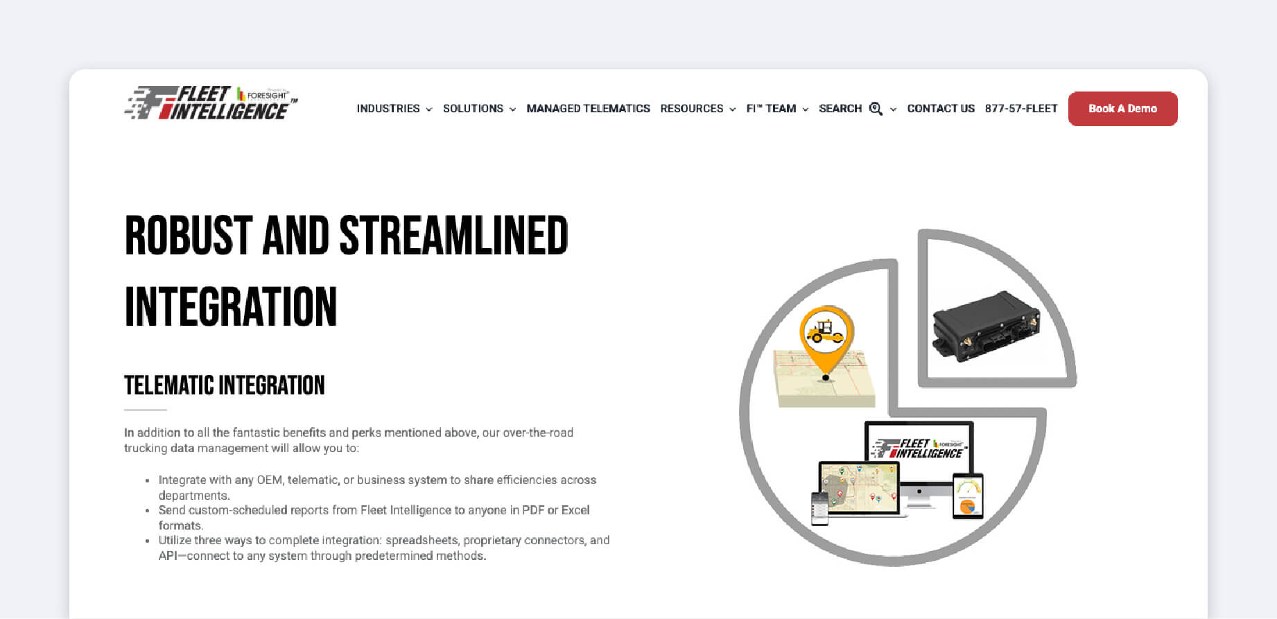 fleet intelligence product screenshot