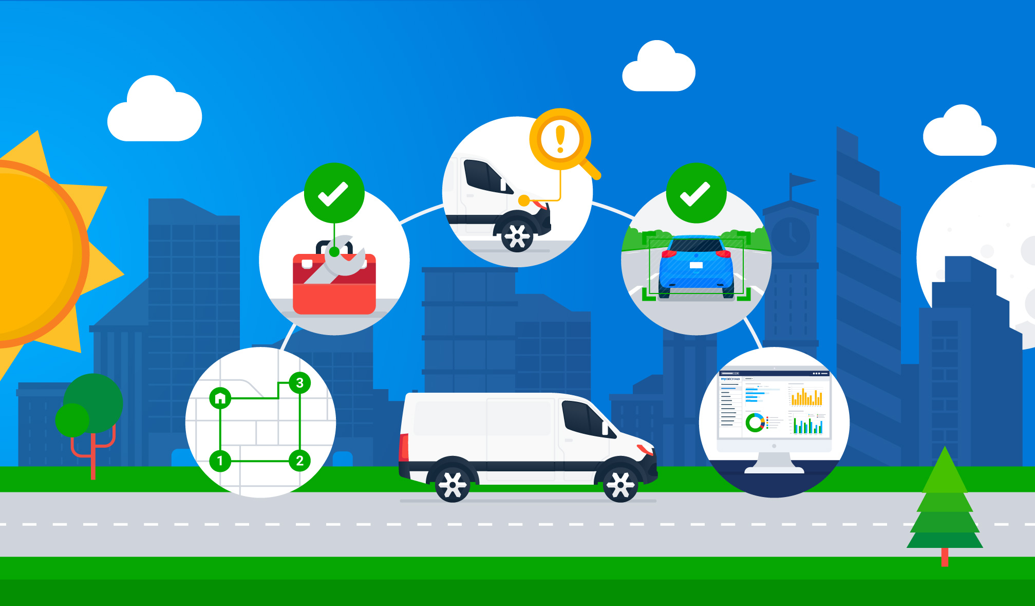 white van graphic image