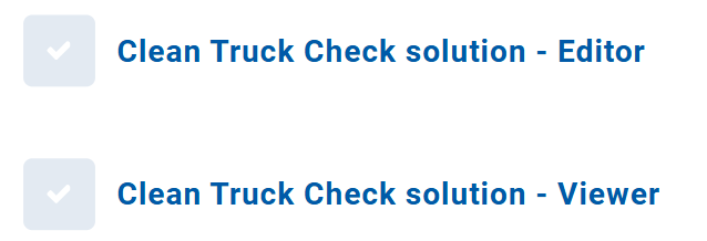 Clean truck solution clearance list in MyGeotab
