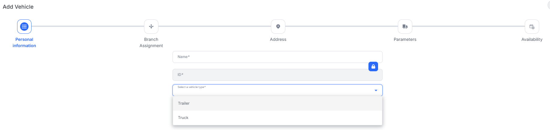 new vehicle setup in MyGeotab