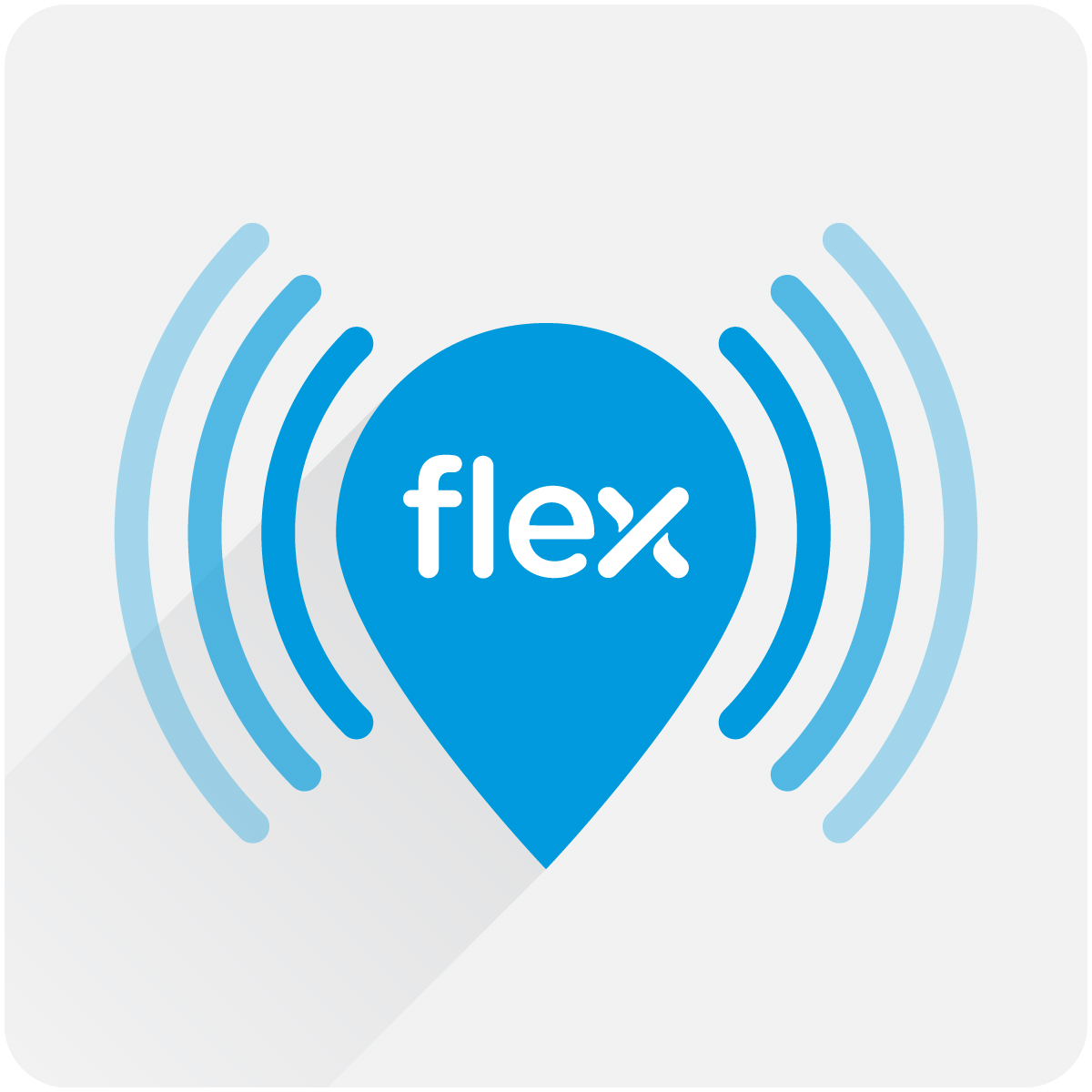 flex logo with antenna