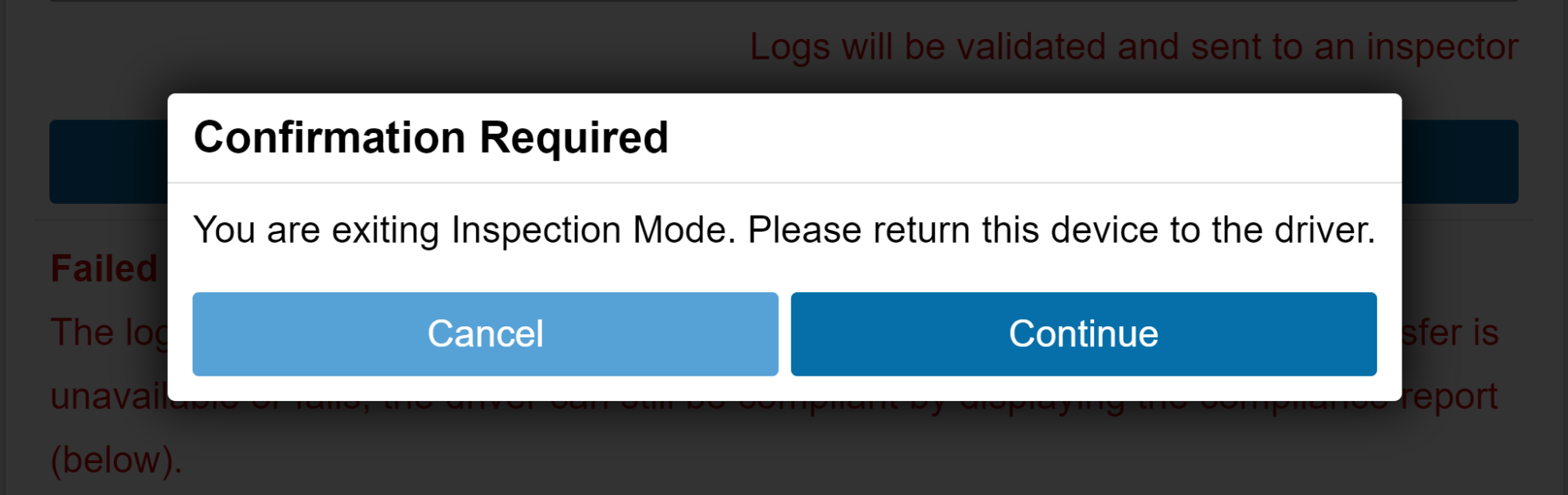 confirmation required