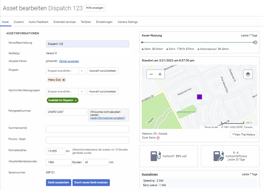 Seite „Asset bearbeiten“ nicht mehr in der Funktionsvorschau 