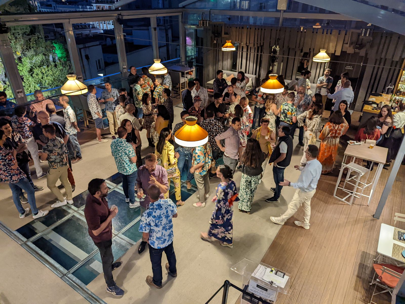 geotabbers having a party with dresscode