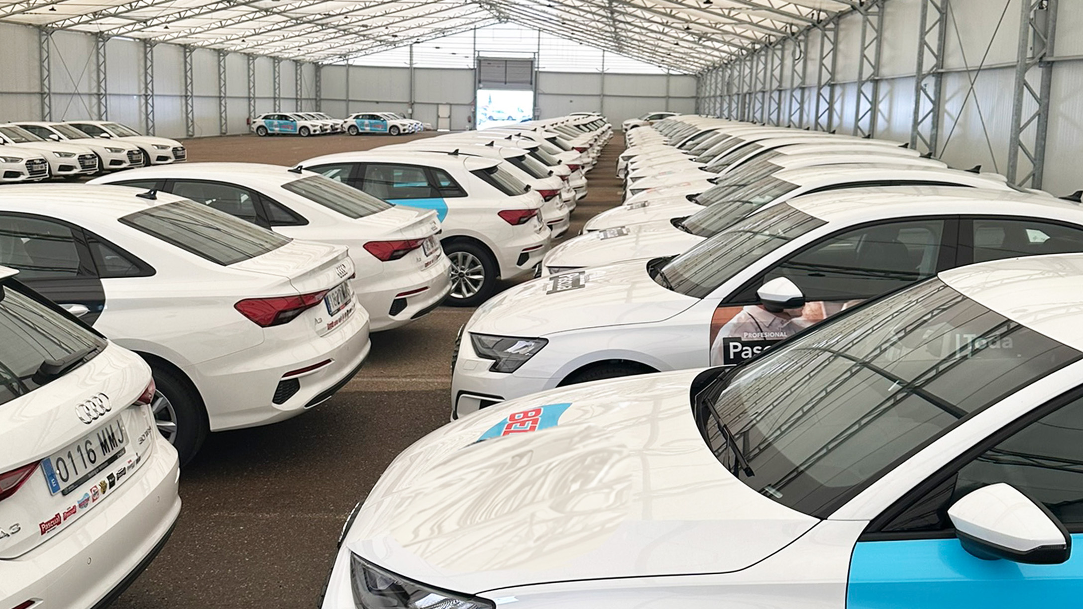 Pascual fleet in garage