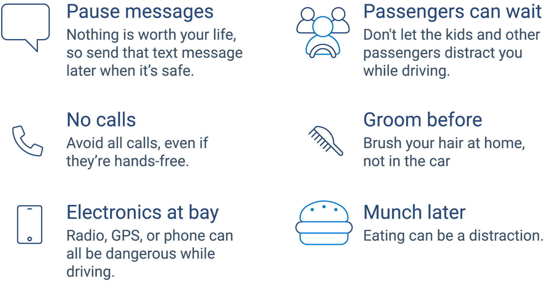 distracted driver graphic 