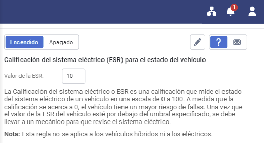 Nueva regla de Clasificación del sistema eléctrico (ESR) de un vehículo