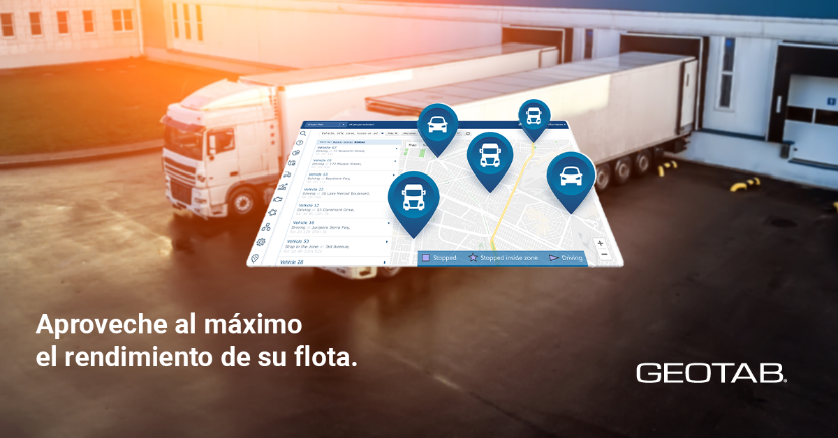 Sistema de video telemática en un camión, mostrando monitoreo en tiempo real del conductor y detección de comportamientos de riesgo para mejorar la seguridad vial y la gestión de flotas en México.