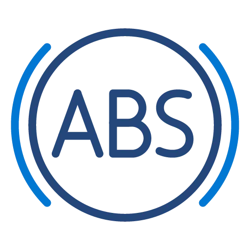 Composants du système ABS dans un véhicule utilitaire.