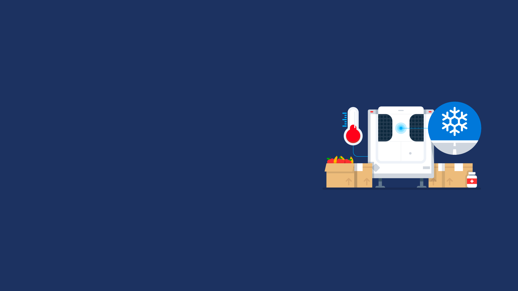 reefer trailer illustration