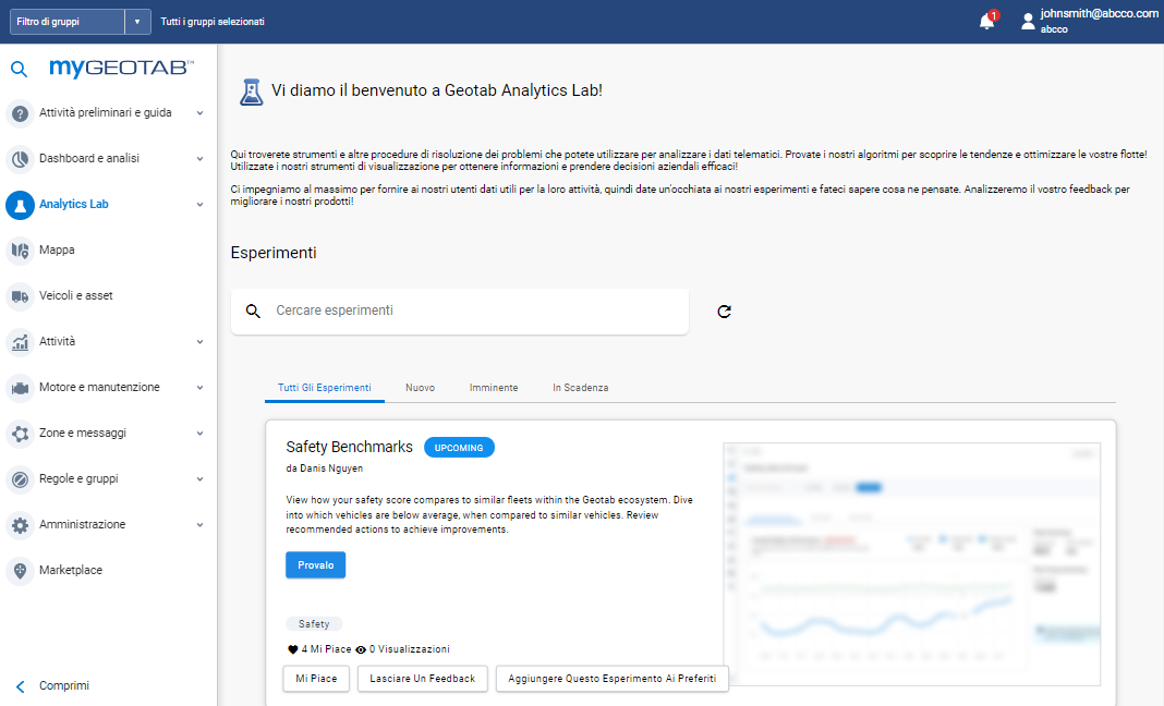 Analytics Lab MyGeotab