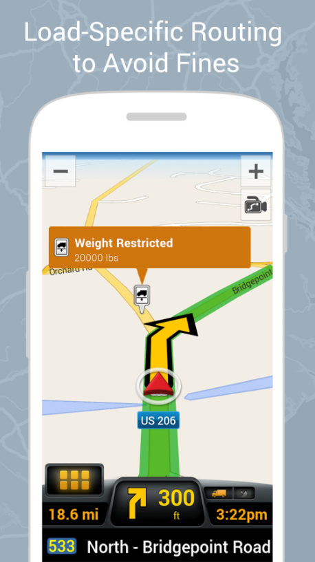 Roteamento específico da carga para evitar multas