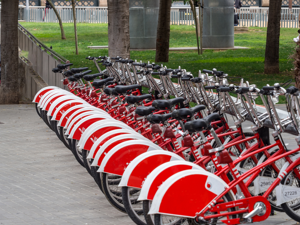 bikes parked in amsterdam