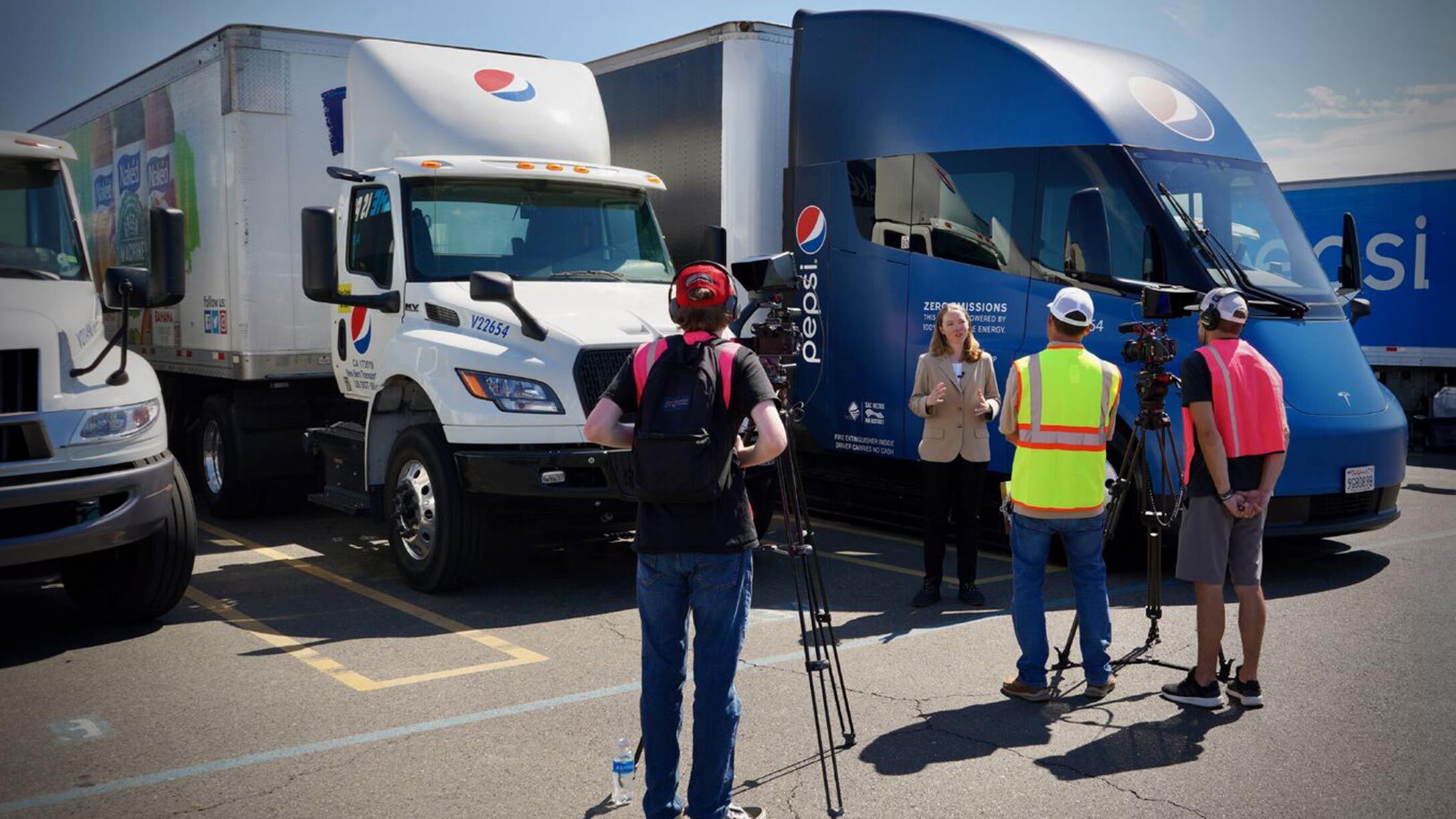 Charlotte Argue at an electric DEPOT 