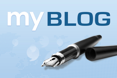 black pen with content "myBlog"