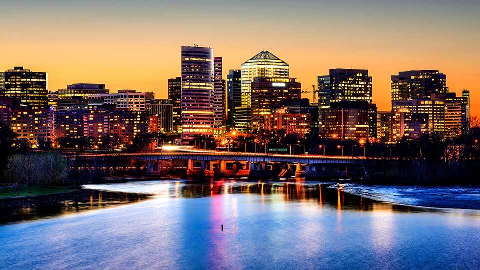 City landscape at night