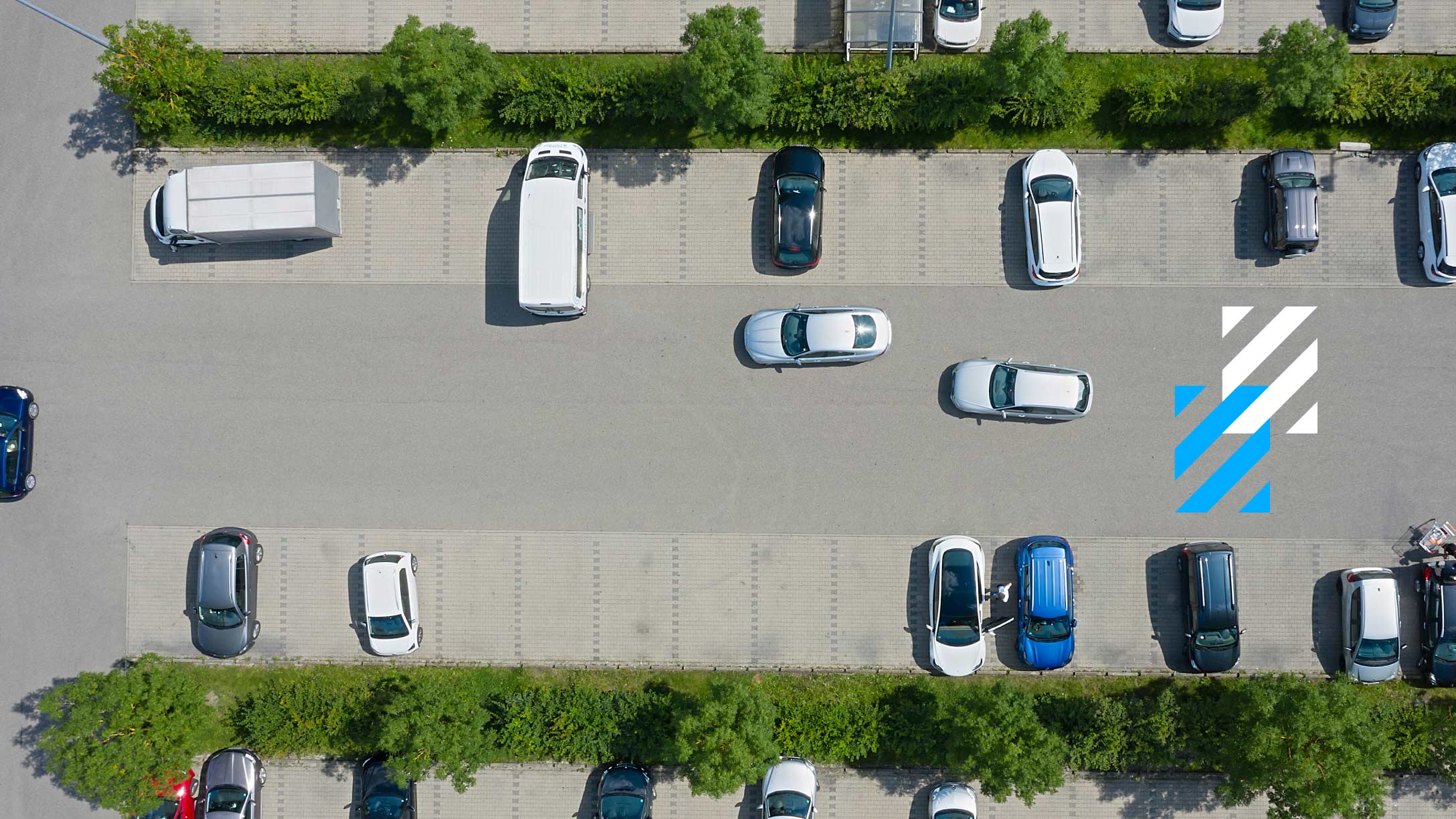 detection of collision probabilities in a car park