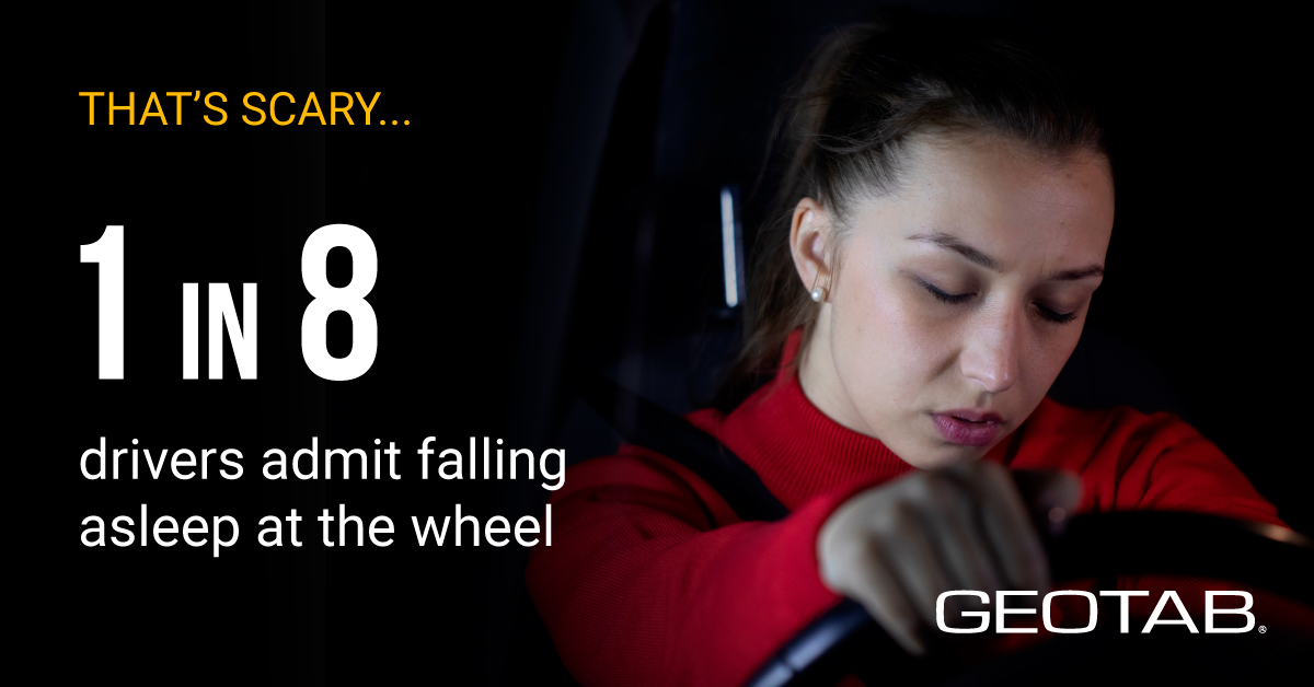 1 in 8 drivers admit falling asleep at the wheel